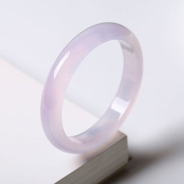 Natural Purple Jade Protection Bracelet Bangle