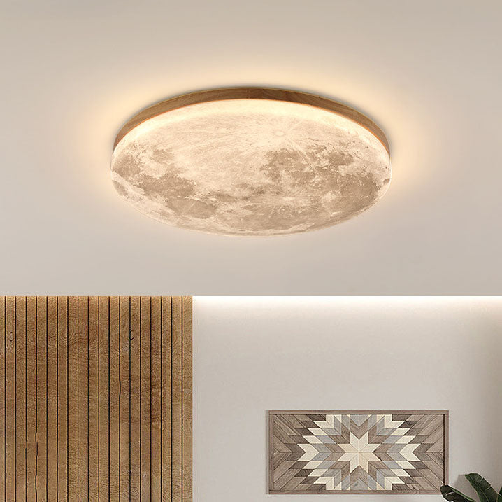 Nordische minimalistische Deckenleuchte mit LED-Motiv aus Acryl mit Mond 