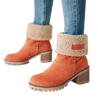 Seniors' Chunky Heel Winter Boots