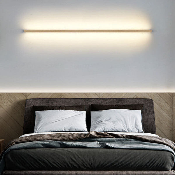 Japanische minimalistische Holzstreifen LED Wandleuchte Lampe 