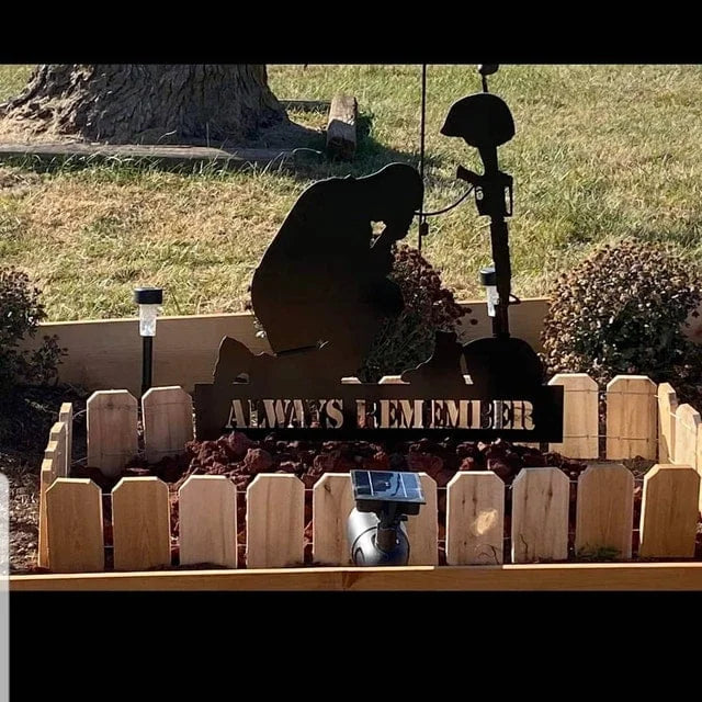 Memorial Metal Plaque For Fallen Soldiers | Always Remember