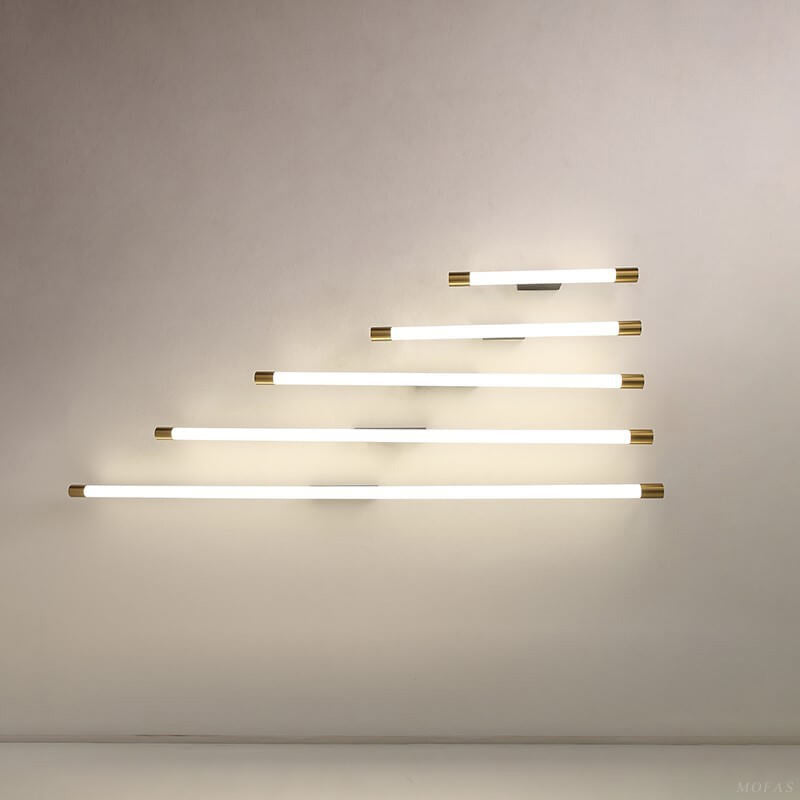 Zeitgenössische, schlichte LED-Wandleuchte mit dünner Röhre 