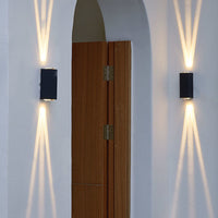 Modern Waterproof Rectangular LED Outdoor Wall Sconce Lamp