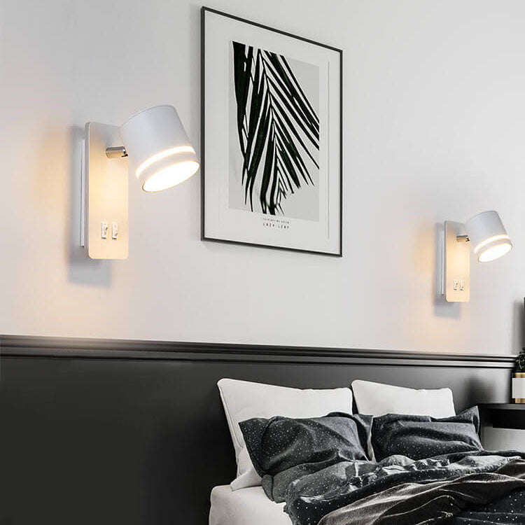 Minimalist Rectangle Spotlight Rotatable LED Reading Wall Sconce Lamp
