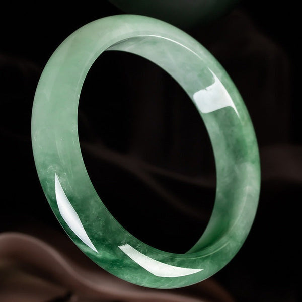 Natural Jade Fortune Blessing Bangle Bracelet