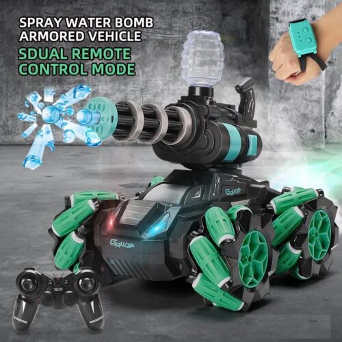 RC Water Bomb Tank – Remote Control Water Firing Tank Toy for Kids & Adults