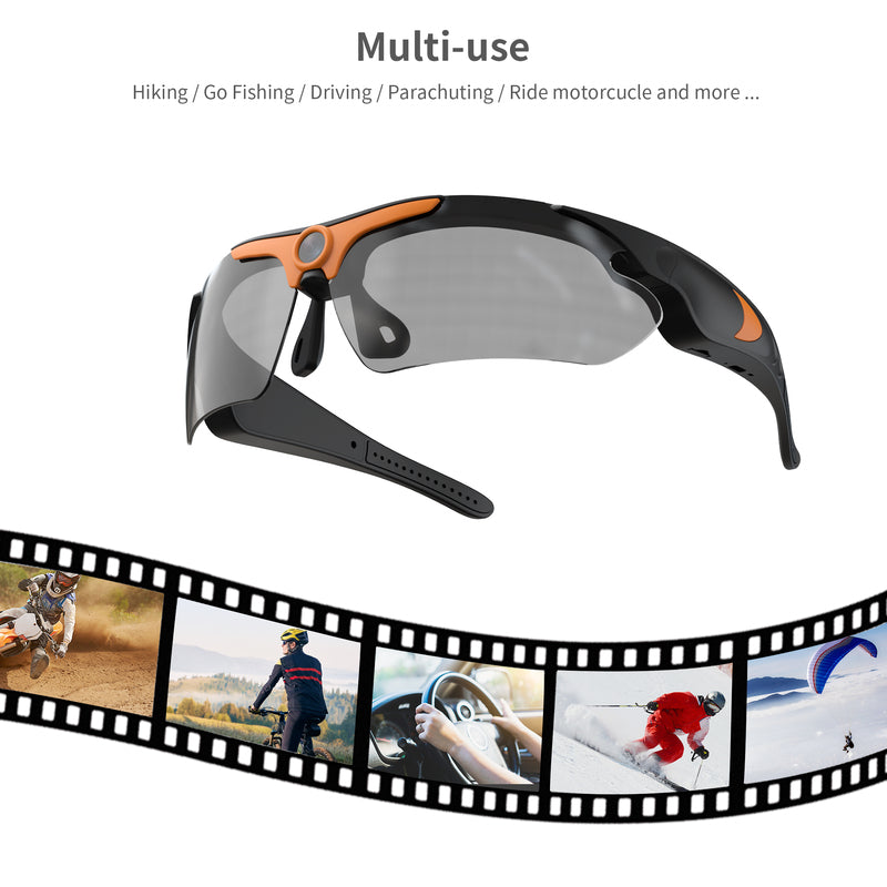 HD Camera Sunglasses with Built-In Video Recorder