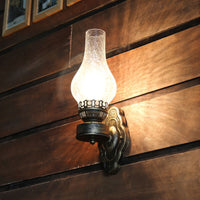 Vintage Kerosin Wandlampe