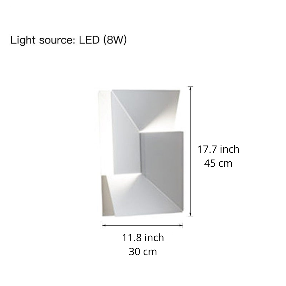 Geometrische Wandwandlampe