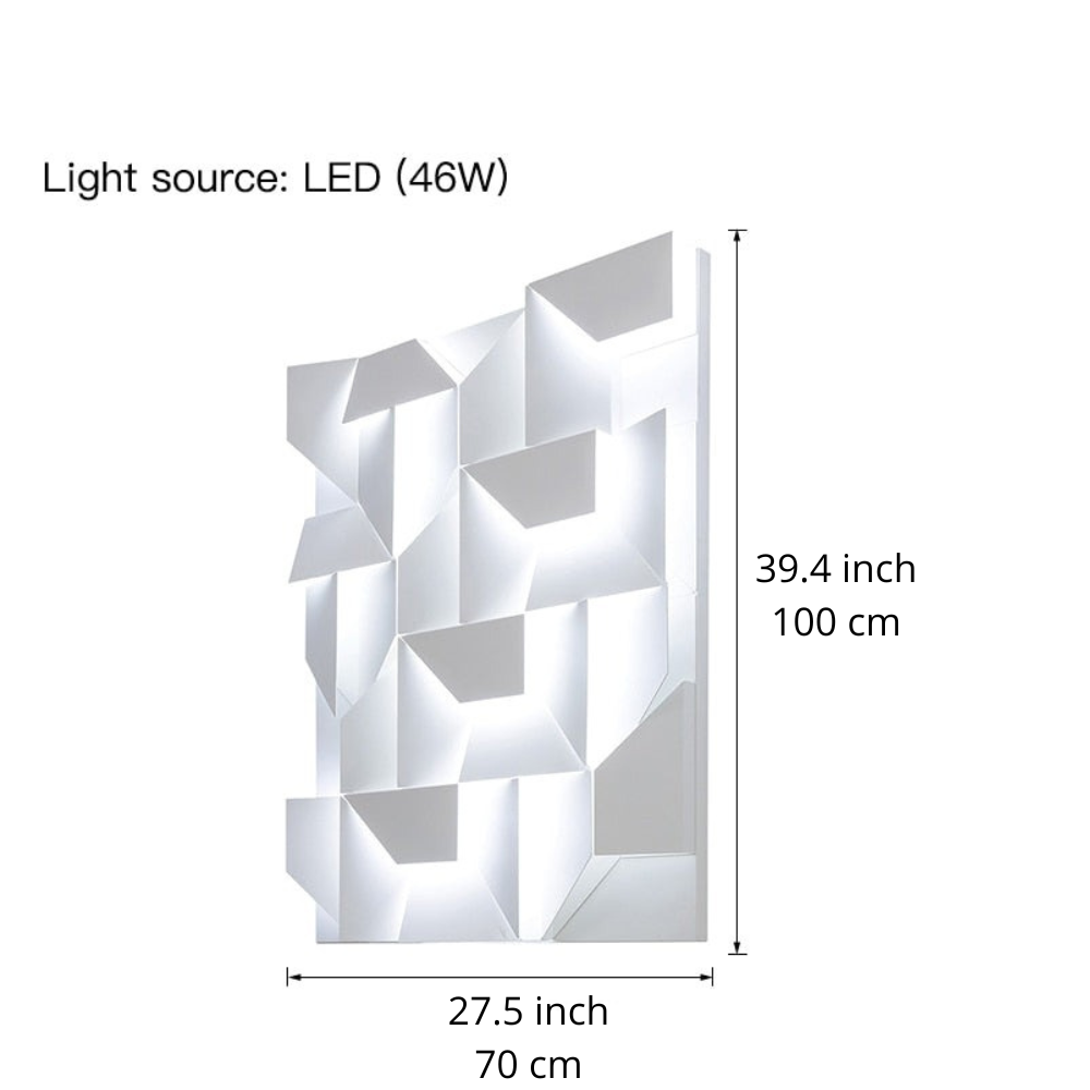 Geometrische Wandwandlampe