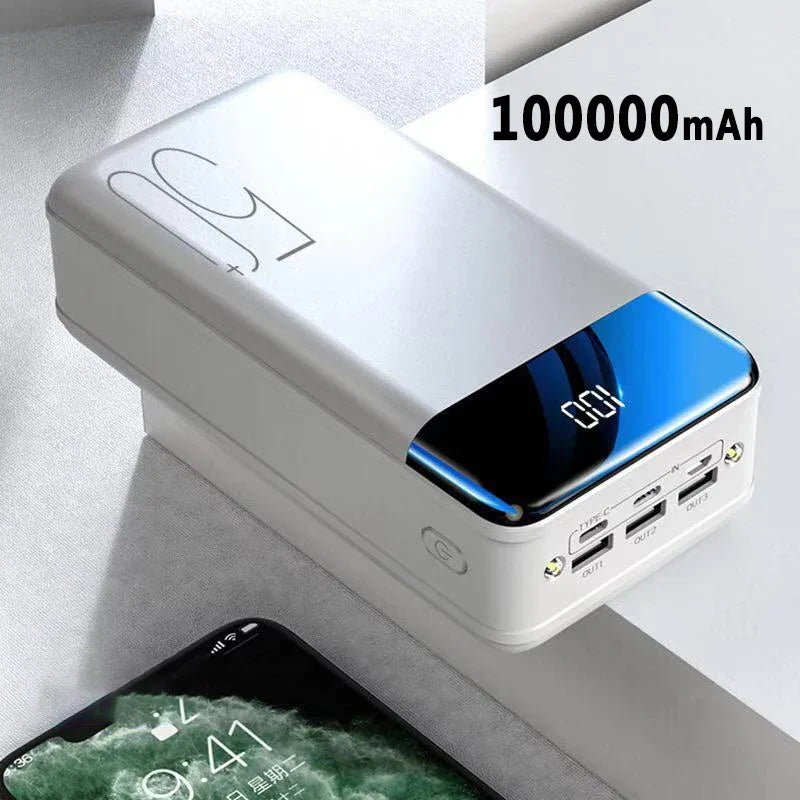 100000mAh High-Capacity Power Bank | Ultra Fast Charging