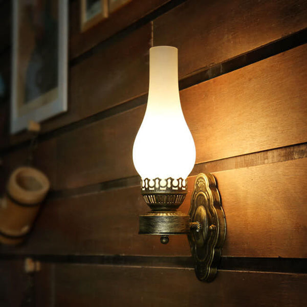 Vintage Kerosene Wall Sconce Lamp