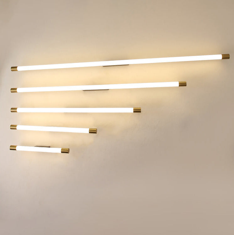 Zeitgenössische, schlichte LED-Wandleuchte mit dünner Röhre 