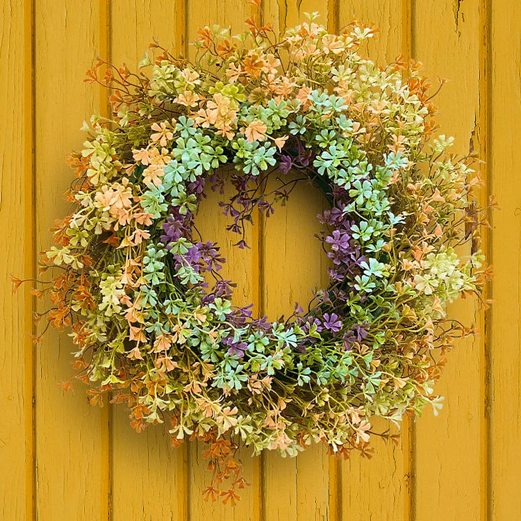 Wildblumen-Frühlings-Sommerkranz für die Haustür