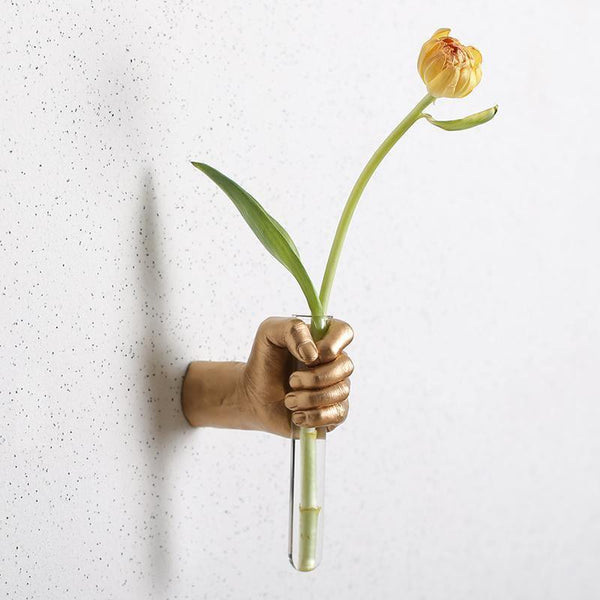 Hand Flower Wall Vase