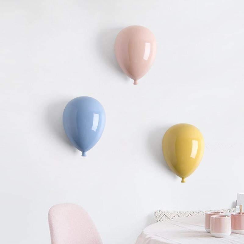 Wall-Hanging Ceramic Balloons