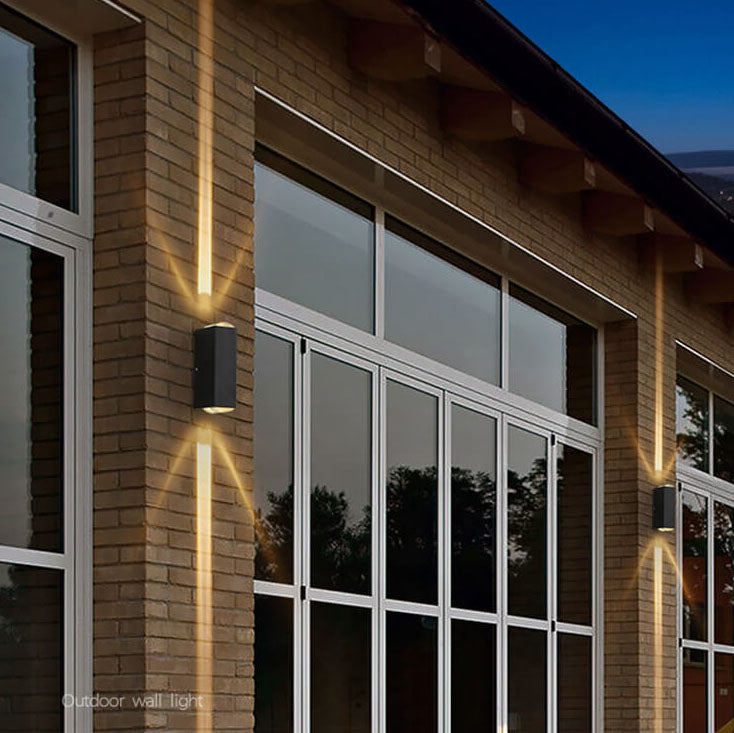 Moderne wasserdichte rechteckige LED-Wandleuchte für den Außenbereich 
