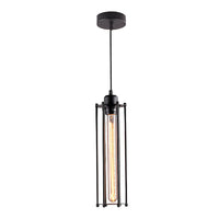 Retro LED Black Iron Industrial Pendant Light