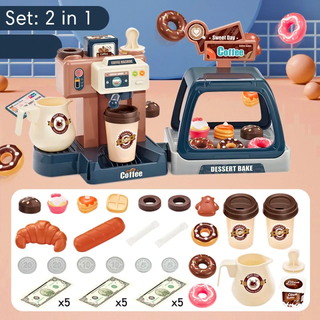 Kids’ Interactive Coffee Station Toy Set for Creative Play