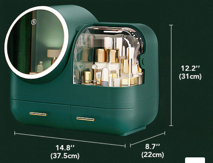 Makeup Cosmetic Organizer with Mirror