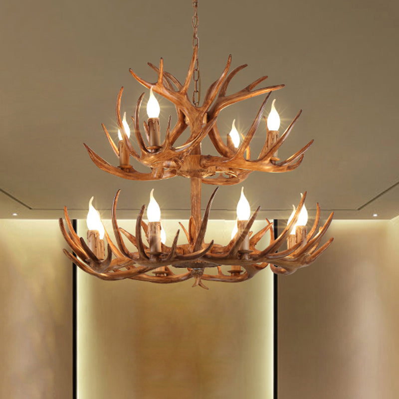 Antler Shape Resin Chandelier Light