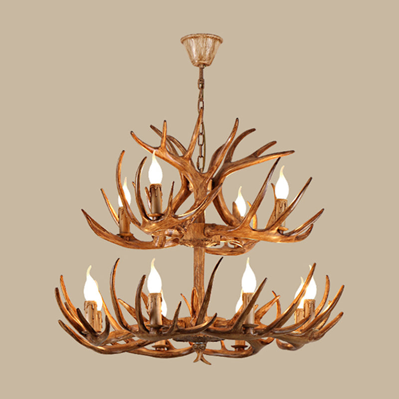 Antler Shape Resin Chandelier Light