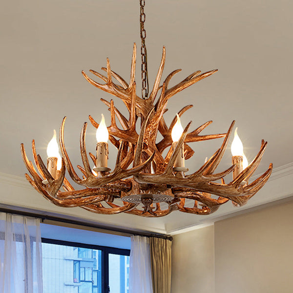 Antler Shape Resin Chandelier Light