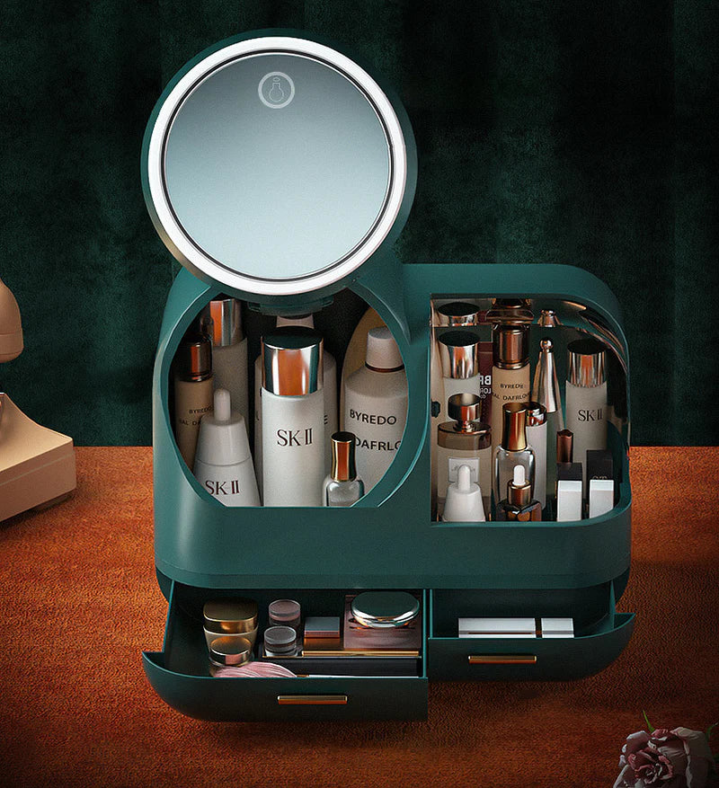 Makeup Cosmetic Organizer with Mirror