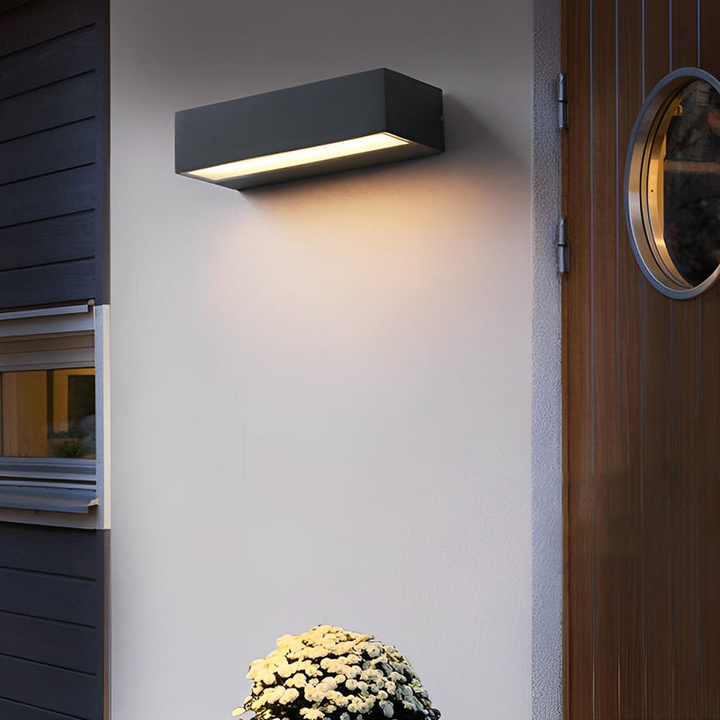 Einfache Streifen wasserdichte LED schwarz moderne Outdoor Wall Washer Licht