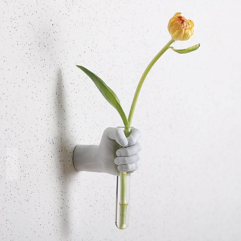 Hand Flower Wall Vase