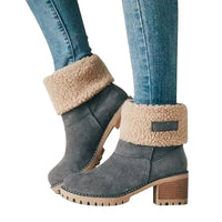 Seniors' Chunky Heel Winter Boots