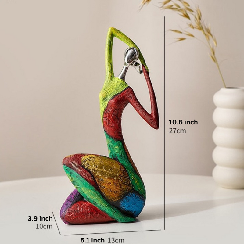 Abstract Colorful Women Sculptures
