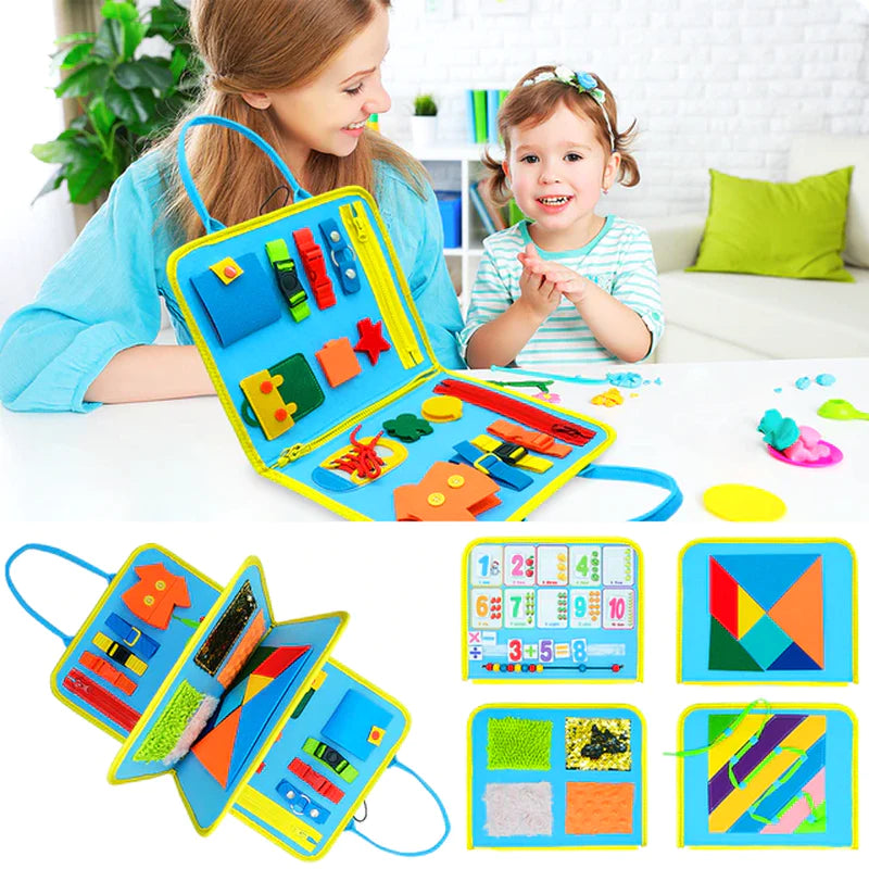 Toddler Learning Busy Board | Preschool Education, Sensory Play, Early Development