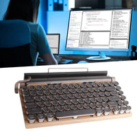 Vintage-Inspired Typewriter Keyboard with Modern Bluetooth Connectivity