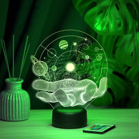 3D Optical Illusion Handheld Universe Lamp