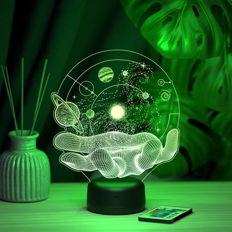 3D Optical Illusion Handheld Universe Lamp