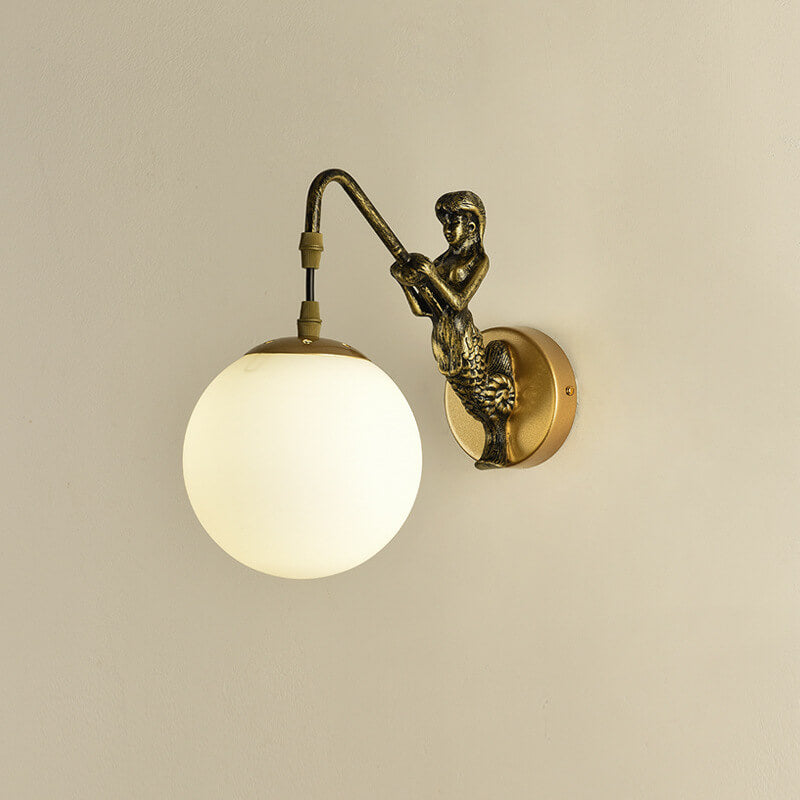 Vintage Mermaid Light Wall Sconce Lamp