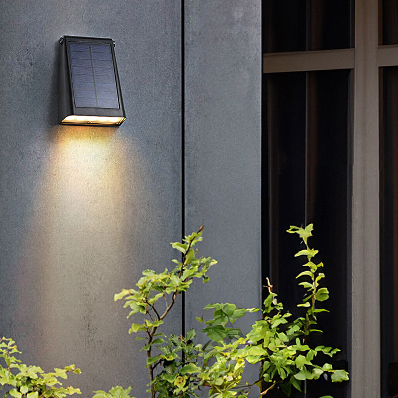 90° Adjustable Smart LED Waterproof Black Contemporary Solar Wall Lights