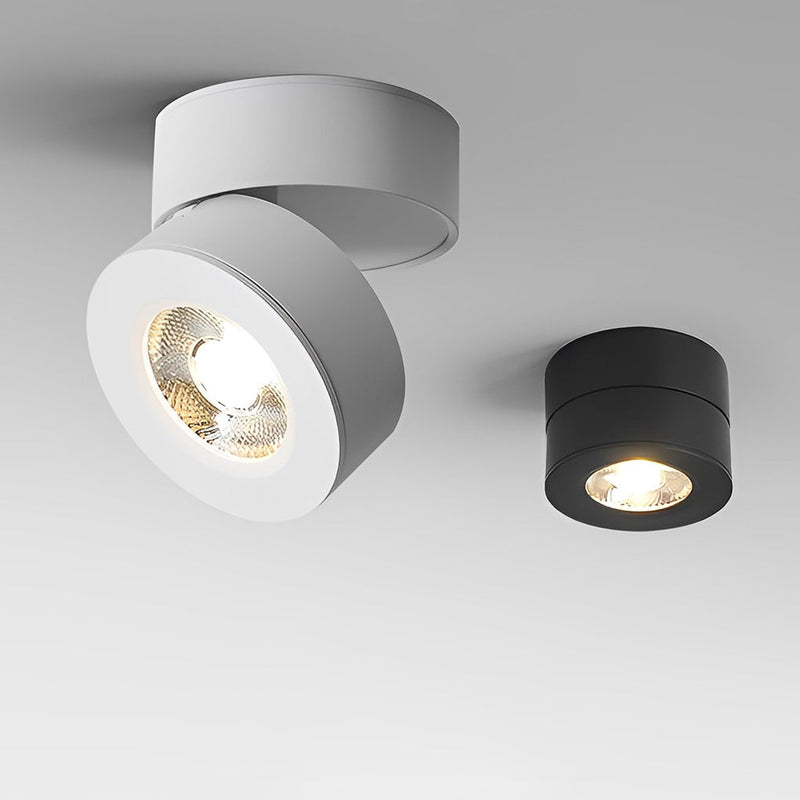 Round Foldable Scandinavian Adjustable Spotlight
