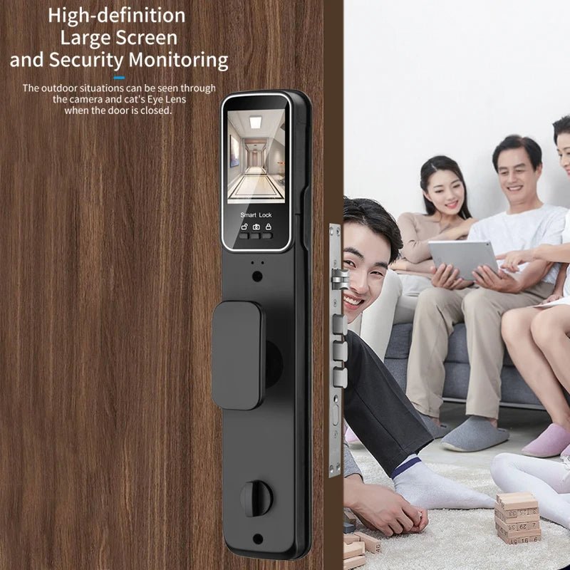 3D Face Smart Door Lock Security Camera | Smart Door Lock Security WIFI Smart Mortise Lock