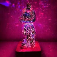 3D Fireworks Bear Lamp | LED Desk Lamp for Kids Room, Home, Office, Nursery