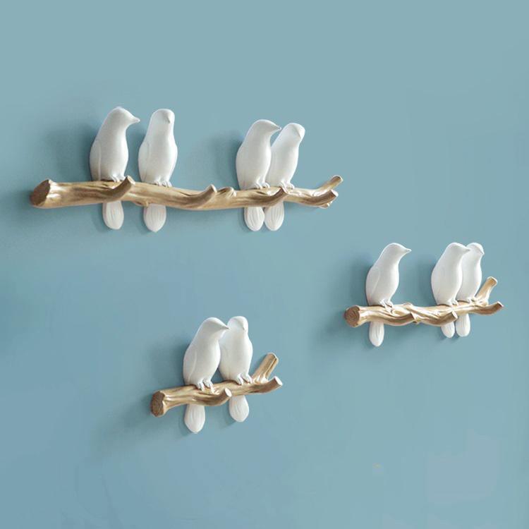 Singing Birds Decorative Resin Hanger