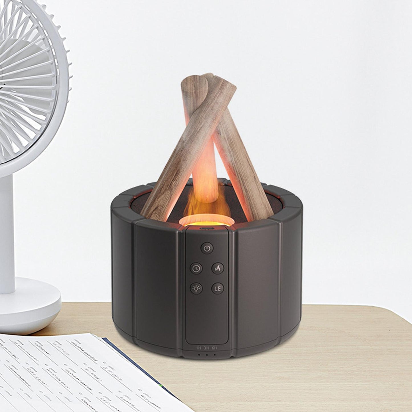 Log Fire Essential Oil Diffuser