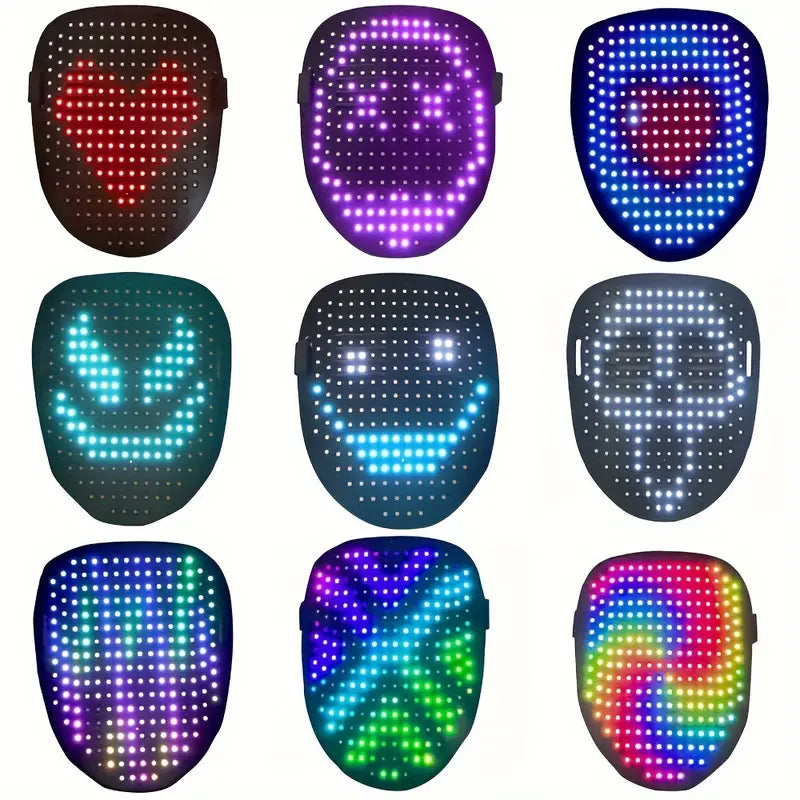 LED Smart Halloween Mask with Gesture Sensing