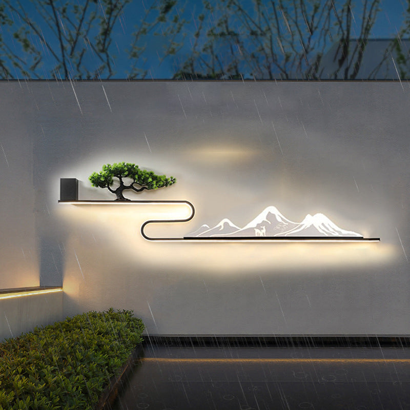 Mountain Scenery Outdoor Wall Lights