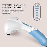 Electric Handheld Full-Body Massager with Adjustable Intensity