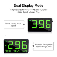 Universal Hud Heads Up Display 4.5'' Large Screen Digital Speedometer