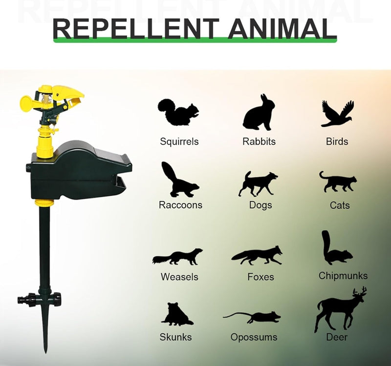 Solar Animal Repeller Water Blaster (Humane)