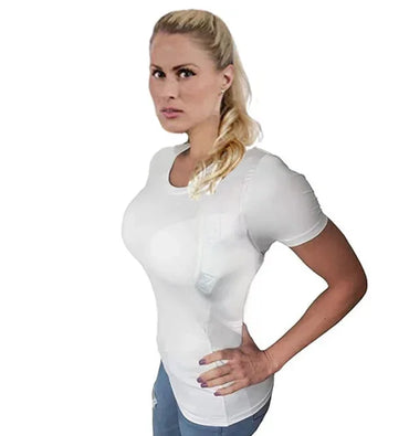 Concealed Leather Holster T-Shirt for Men & Women