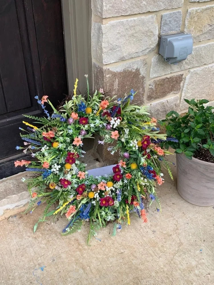 Handmade Texas Wildflower Wreath